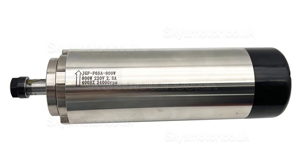 Air Cooled CNC Spindle Motor Handi JGF-65A-0.8KW 110V/220/V 800W 24000RPM ER11 Collet for CNC Engraving Machine